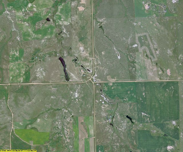 Billings County, North Dakota aerial photography