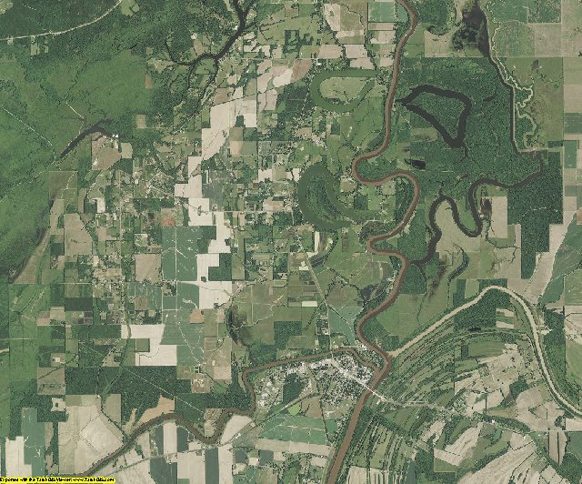 Catahoula County, Louisiana aerial photography