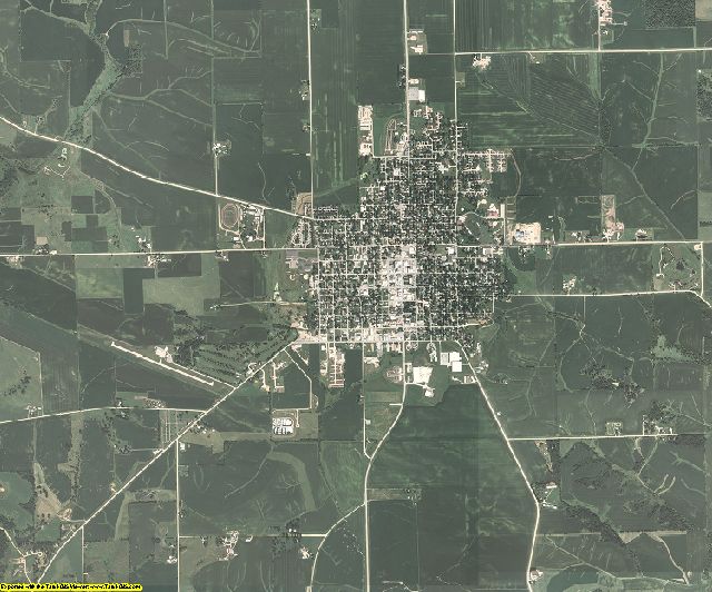 Cedar County, Iowa aerial photography