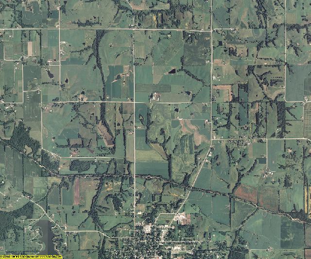 Davis County, Iowa aerial photography