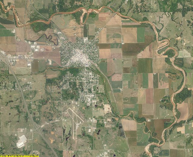 Garvin County, Oklahoma aerial photography