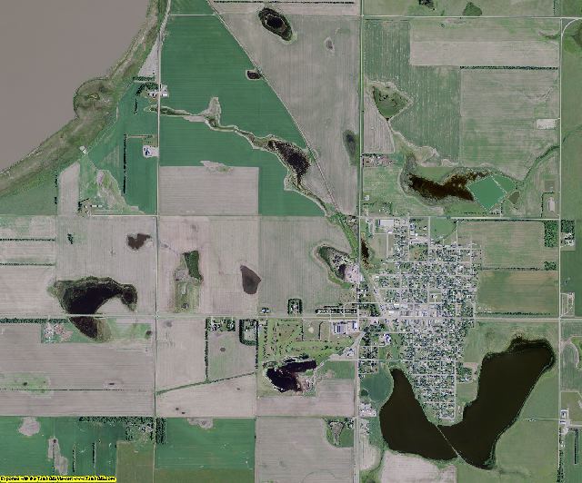 McIntosh County, North Dakota aerial photography