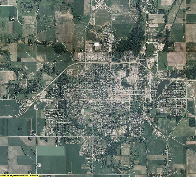Mower County, Minnesota aerial photography