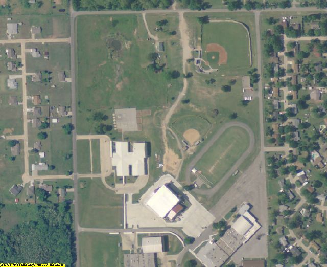 Pawnee County, OK aerial photography detail