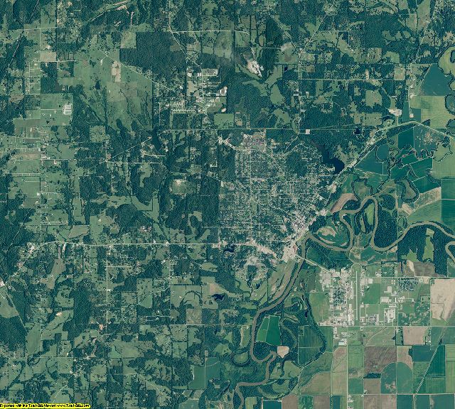 Randolph County, Arkansas aerial photography