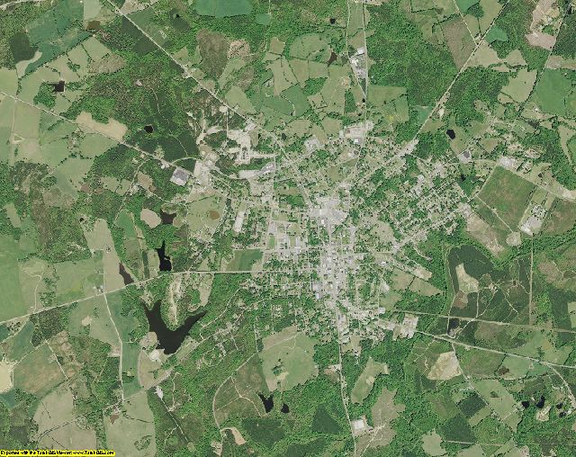 Saluda County, South Carolina aerial photography