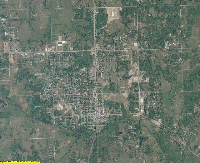 Seminole County, Oklahoma aerial photography