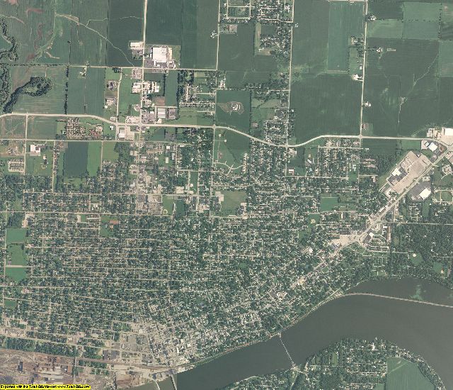 Whiteside County, Illinois aerial photography
