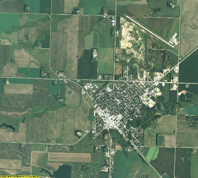 Yellow Medicine County, Minnesota aerial photography