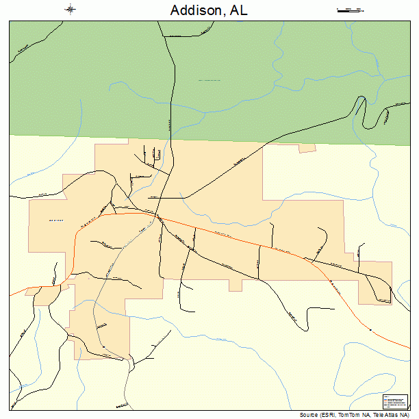 Addison, AL street map