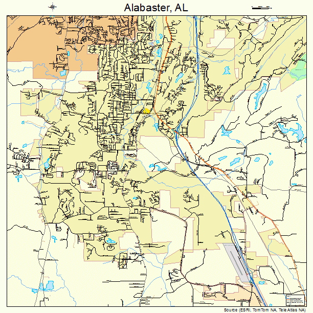 Alabaster, AL street map