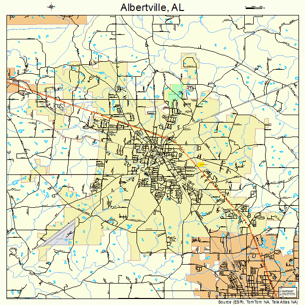 Albertville, AL street map
