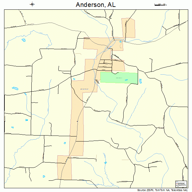Anderson, AL street map