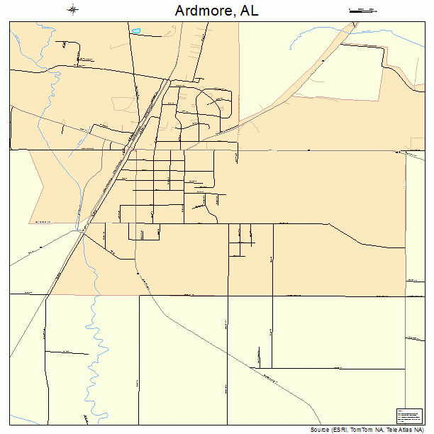 Ardmore, AL street map