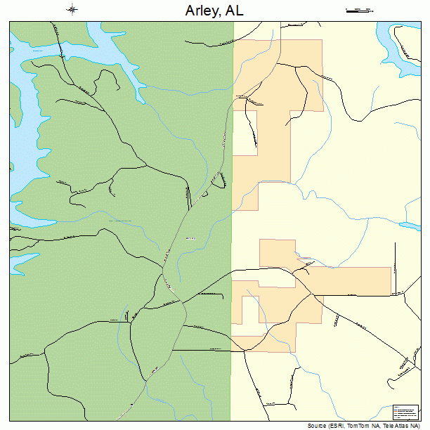 Arley, AL street map