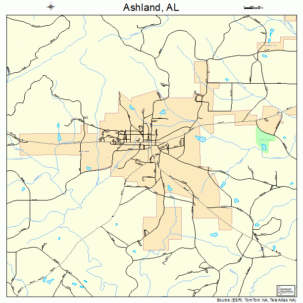 Ashland, AL street map