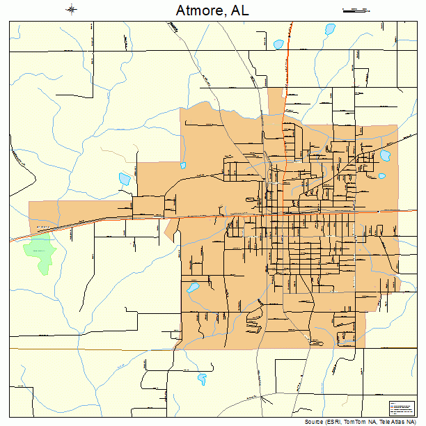 Atmore, AL street map