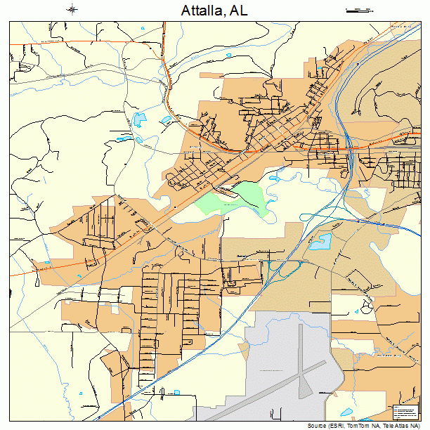 Attalla, AL street map