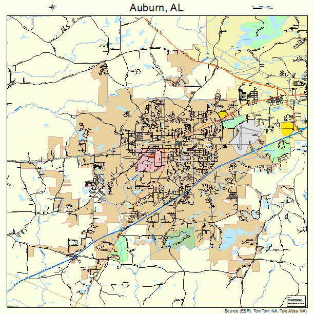 Auburn, AL street map