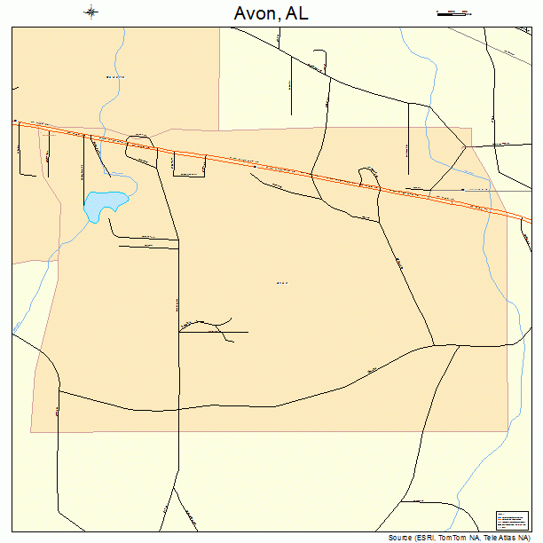 Avon, AL street map