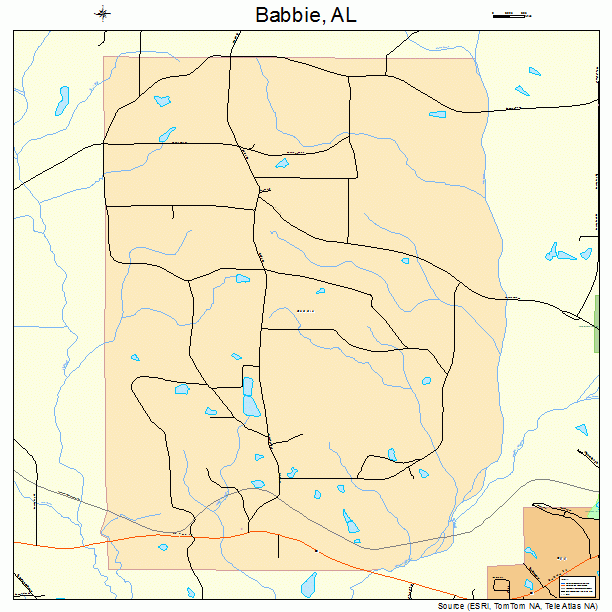 Babbie, AL street map