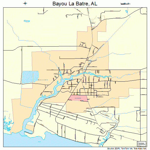 Bayou La Batre, AL street map
