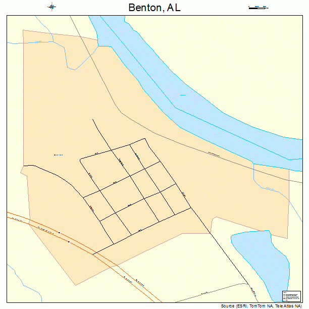 Benton, AL street map