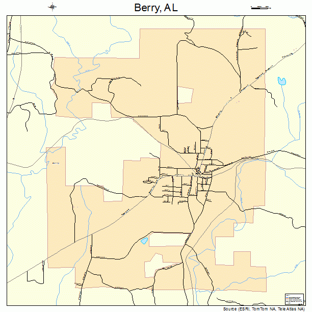 Berry, AL street map
