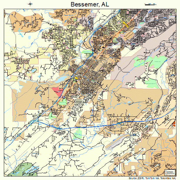 Bessemer, AL street map