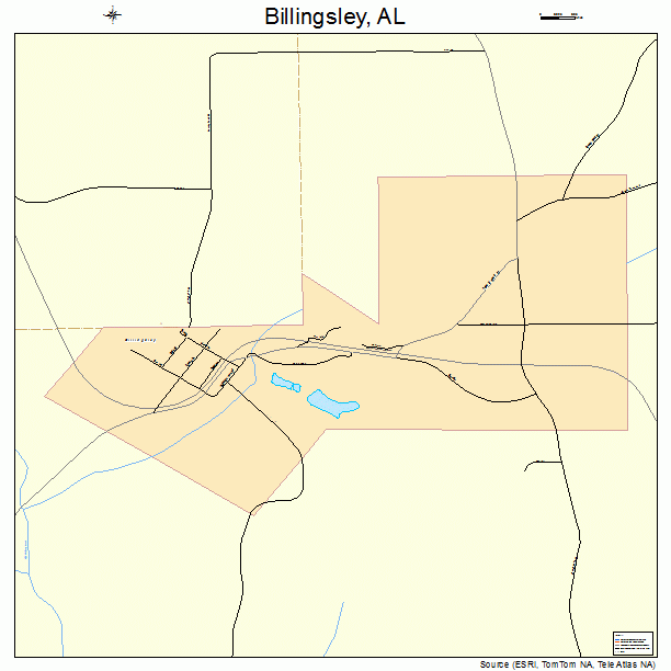 Billingsley, AL street map