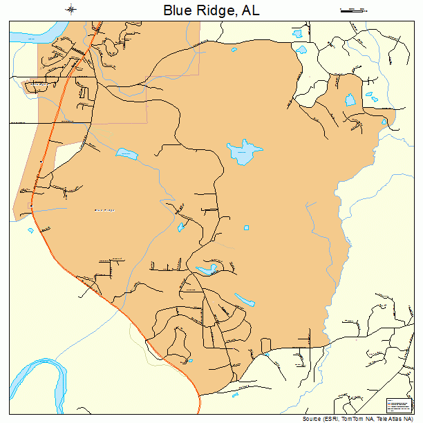 Blue Ridge, AL street map