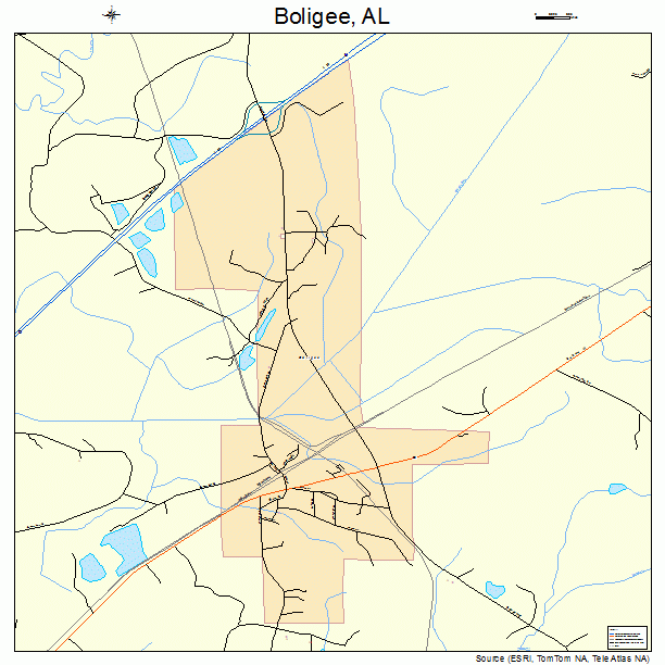 Boligee, AL street map