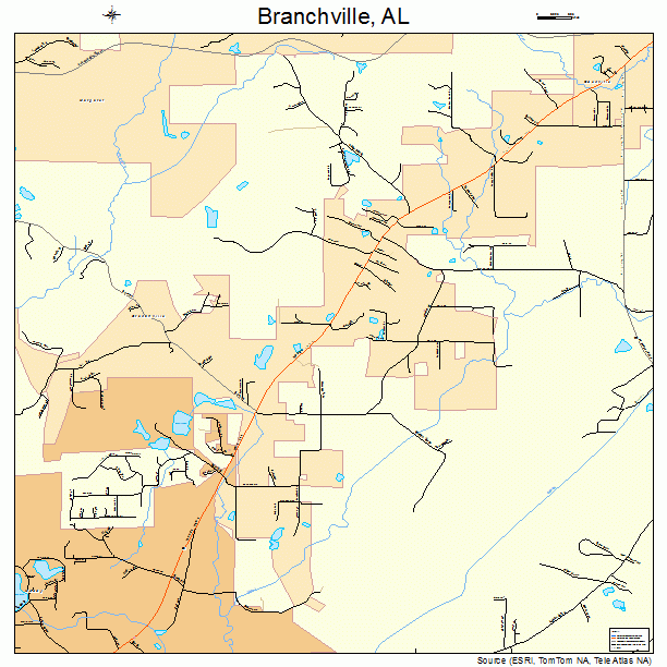 Branchville, AL street map
