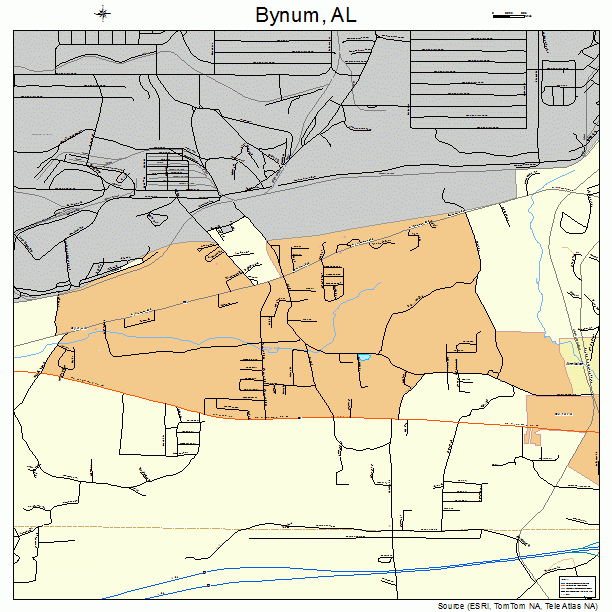 Bynum, AL street map