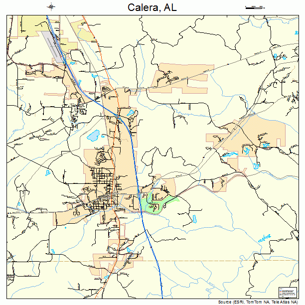 Calera, AL street map