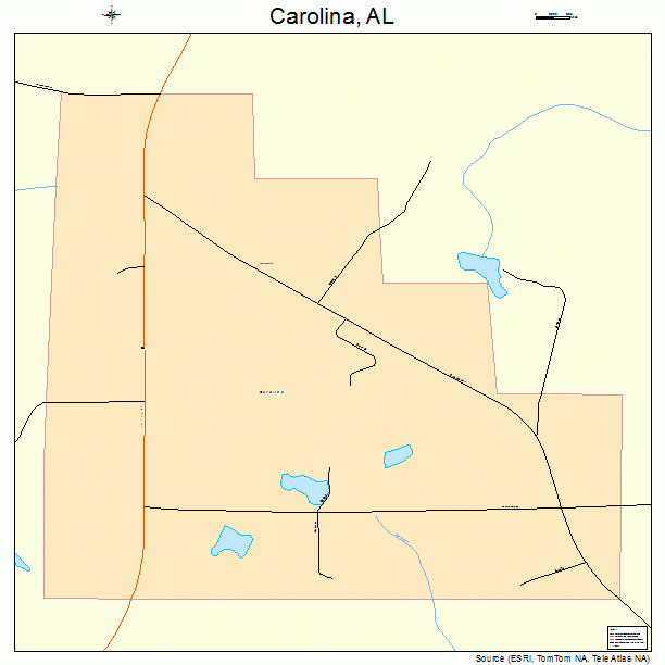 Carolina, AL street map