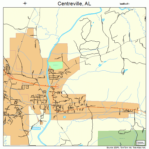 Centreville, AL street map