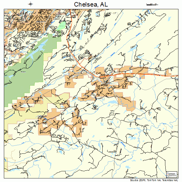 Chelsea, AL street map