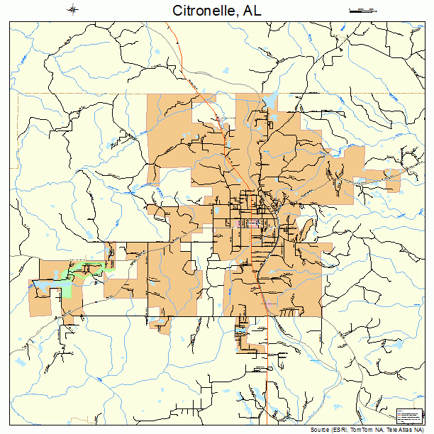 Citronelle, AL street map