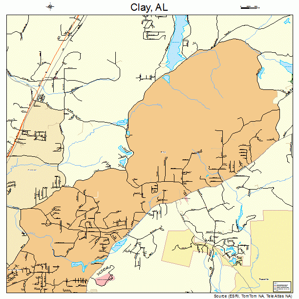 Clay, AL street map