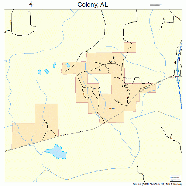 Colony, AL street map