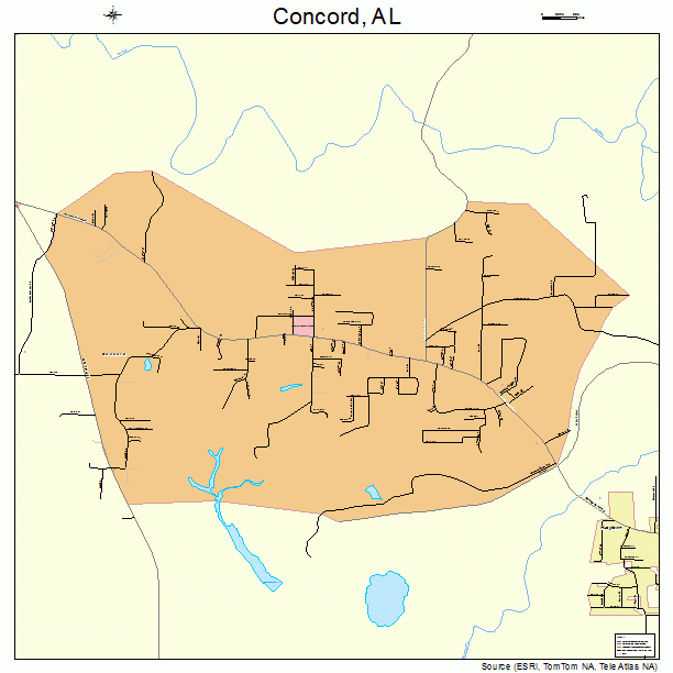 Concord, AL street map