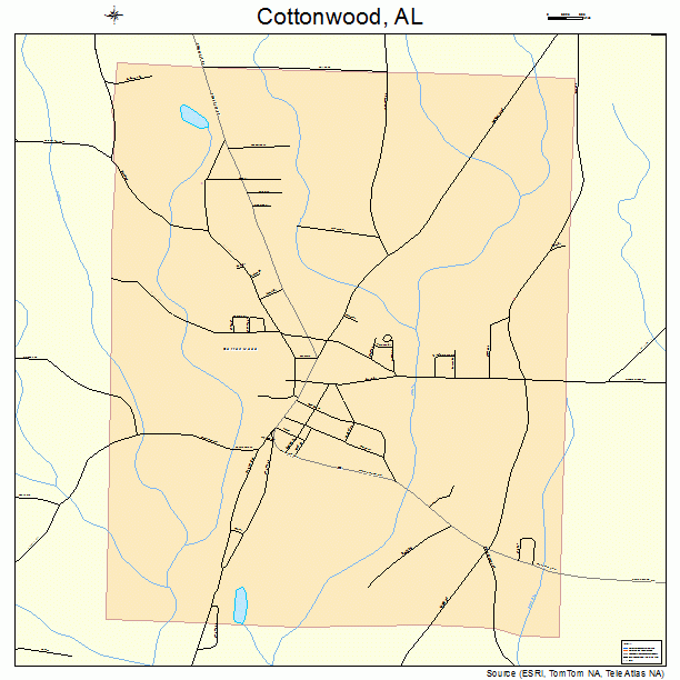 Cottonwood, AL street map
