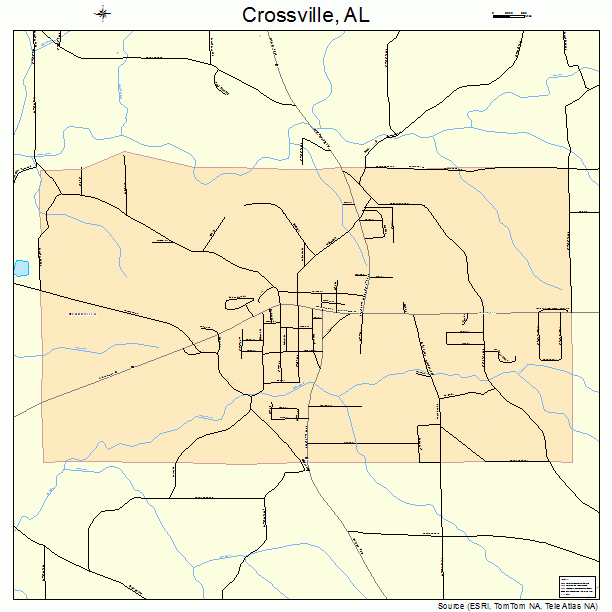 Crossville, AL street map
