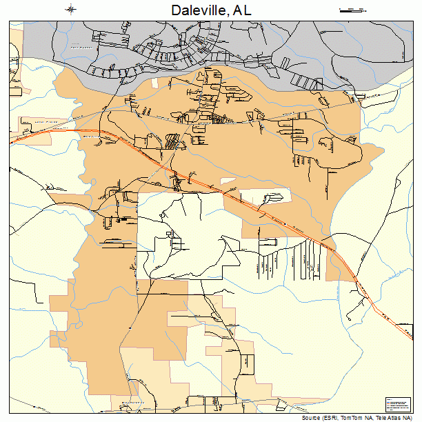 Daleville, AL street map