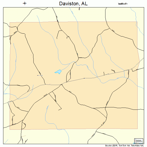 Daviston, AL street map