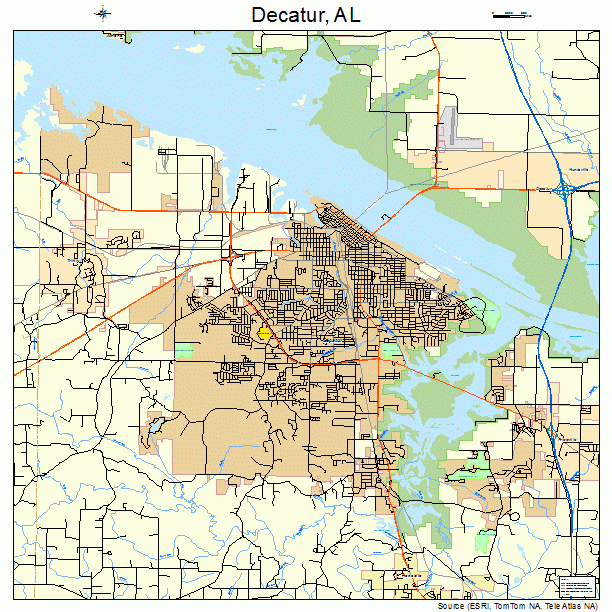 Decatur, AL street map