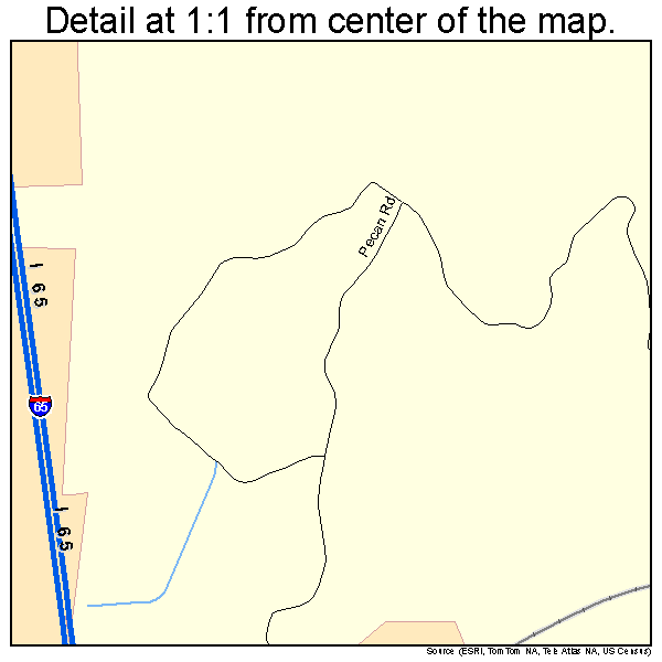 Calera, Alabama road map detail