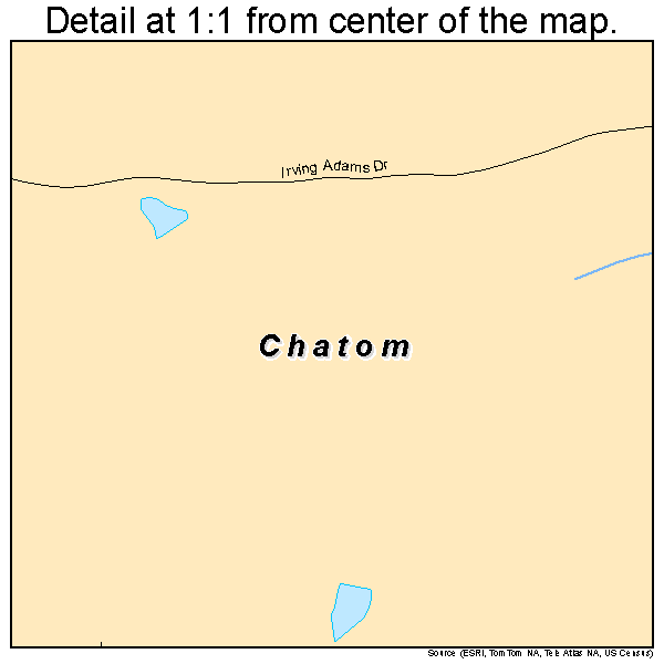 Chatom, Alabama road map detail