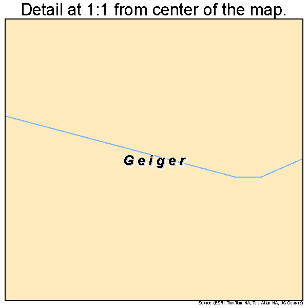 Geiger, Alabama road map detail